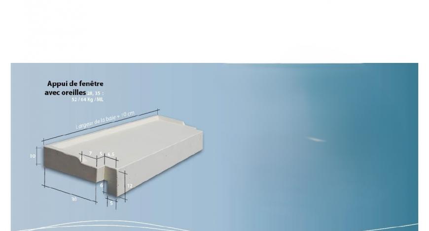 APPUIS de Fenêtre Oléron